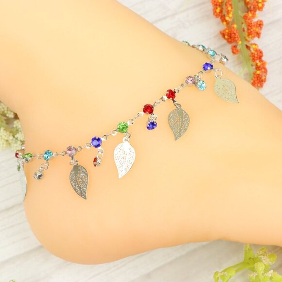 "Handmade Anklet – Elegant & Delicate Jewelry for Women | UNVRC1163 - Picture 1 of 10
